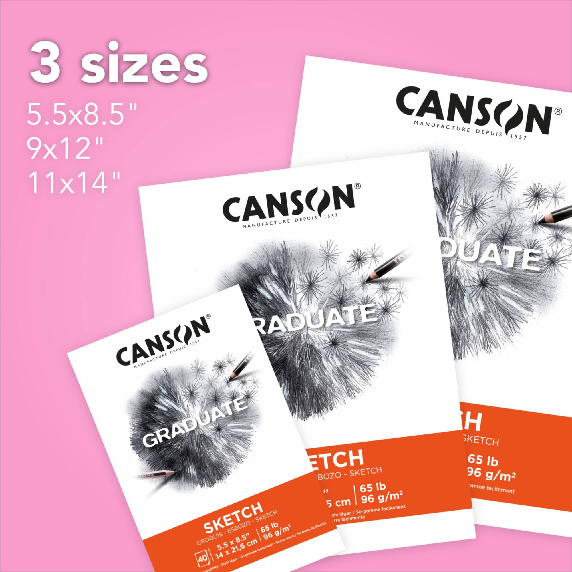 Canson® Graduate Foldover Sketch Pad, 9" x 12"